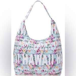 Hawaii Floral Print Hobo bag